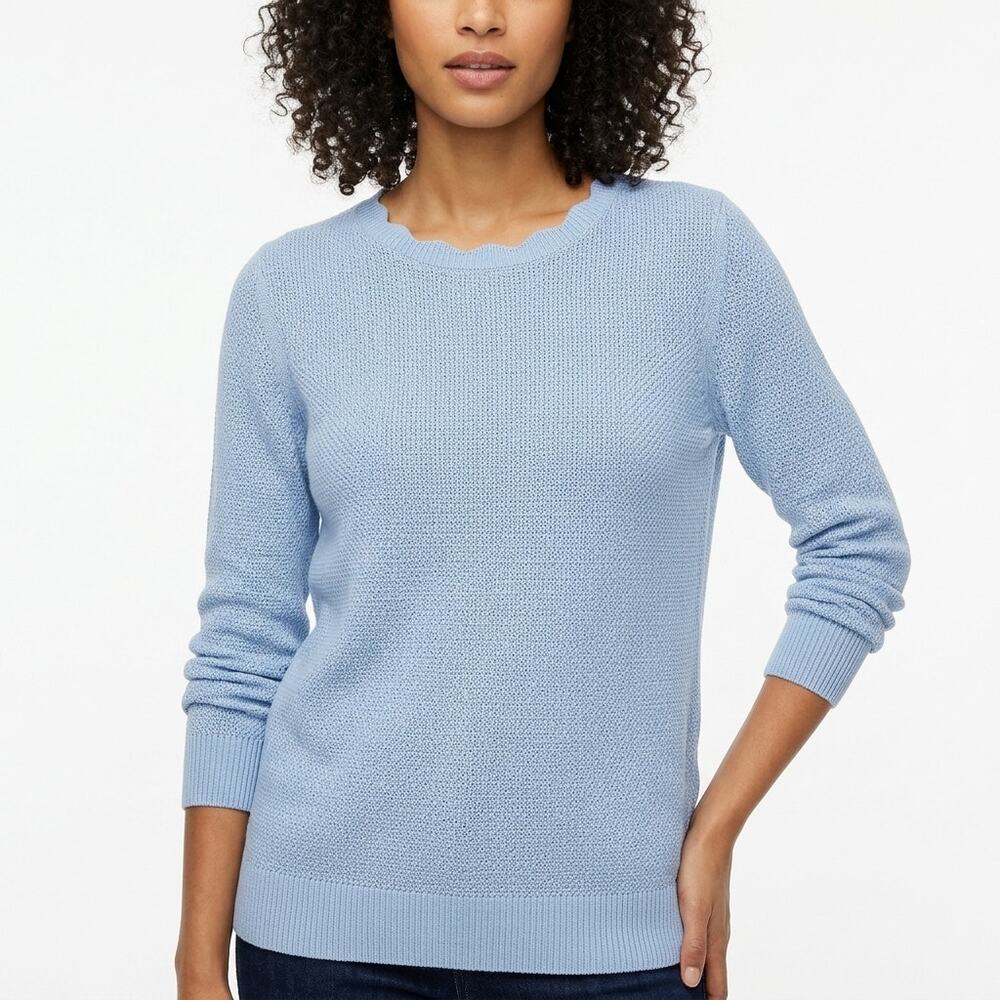 NWT Loft Blue V-Neck Knit Lightweight Pullover Sweater Vest Women Size L